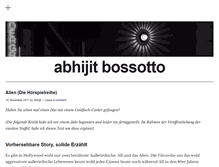 Tablet Screenshot of abhijitbossotto.com